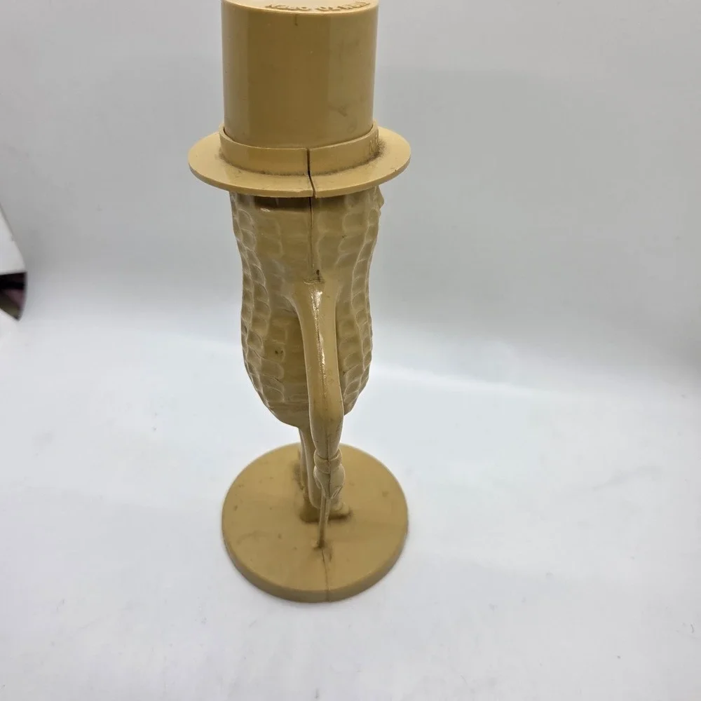 VTG‎ Mr. Peanut Planters Nut Plastic Coin Bank Tan Top Hat Cane Promo 8.5